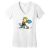 part time job   aquarium Women's V-Neck T-Shirt
