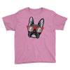 frenchie hipster Youth Tee