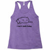 i can't adult today Racerback Tank