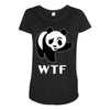 wtf panda Maternity Scoop Neck T-shirt