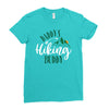 Daddy's Hiking Buddy Ladies Fitted T-Shirt