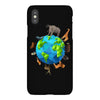 animal polygon around the planet iPhoneX