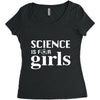 Science is for Girls Women's Triblend Scoop T-shirt