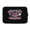 I Love Someone with Breast Cancer to The Moon and Back to Infinity Laptop sleeve