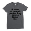 if found on ground please Ladies Fitted T-Shirt