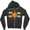 rhyming orange Zipper Hoodie