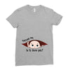 June Peeking Out Baby Boy Ladies Fitted T-Shirt