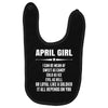 Super April Girl Baby Bibs