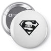 super tired superman Pin-back button