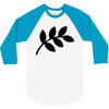 daun hitam 3/4 Sleeve Shirt