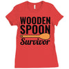 wooden spoon survivor (2) Ladies Fitted T-Shirt