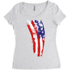 july 4th flag Women's Triblend Scoop T-shirt