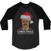 ron swanson christmas 3/4 Sleeve Shirt