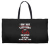step kids white letter Weekender Totes