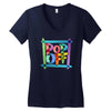 pop off brush Women's V-Neck T-Shirt