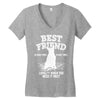 Best Friend Bull Terrier Women's V-Neck T-Shirt