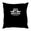 i have two titles uncle and godfather Throw Pillow