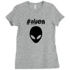 alien funny tshirt Ladies Fitted T-Shirt