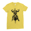 skeleton biker Ladies Fitted T-Shirt