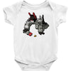 heeding the call of play time Baby Onesie