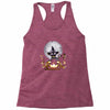 witch cat night Racerback Tank
