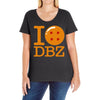 i love dbz Ladies Curvy T-Shirt