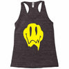 melting acid smiley face Racerback Tank