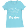 l homme parfait est barbu Ladies Fitted T-Shirt