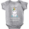 look i've created a unicorn Baby Onesie