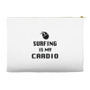 surfing is my cardio Accessory Pouches