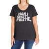 han shot first Ladies Curvy T-Shirt