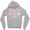 I Love Someone with Breast Cancer to The Moon and Back to Infinity Zipper Hoodie