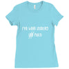 Thinking Too Much (f98) Ladies Fitted T-Shirt