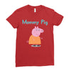 peppa pig mommy pig Ladies Fitted T-Shirt
