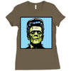 frankenstein pop art Ladies Fitted T-Shirt