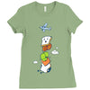mid air disintegrated Ladies Fitted T-Shirt