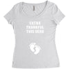 Extra Thankful This Year Women's Triblend Scoop T-shirt