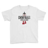 jet chemtrails red &amp; grey logo Youth Tee
