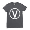 vegan symbol Ladies Fitted T-Shirt