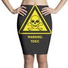 toxic hazard laboratory poison substance warning Pencil Skirts
