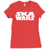 ska wars reggae dub step club music dance Ladies Fitted T-Shirt