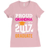 Class of 2017 Proud Grandma Graduation Ladies Fitted T-Shirt