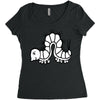 white Women's Triblend Scoop T-shirt