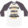 Super Cool Granddaughter Of A Freaking Awesome Grandpa 3/4 Sleeve Shirt