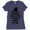 Sharks Dedicated A Whole Week To Me Ladies Fitted T-Shirt