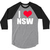 i heart nsw 3/4 Sleeve Shirt