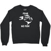 fear no fish bone skeleton Crewneck Sweatshirt