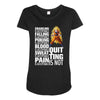 super saiyan quitting is not Maternity Scoop Neck T-shirt
