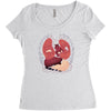 heart attack Women's Triblend Scoop T-shirt