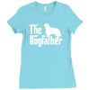 the dogfather cavalier king charles spaniel white Ladies Fitted T-Shirt